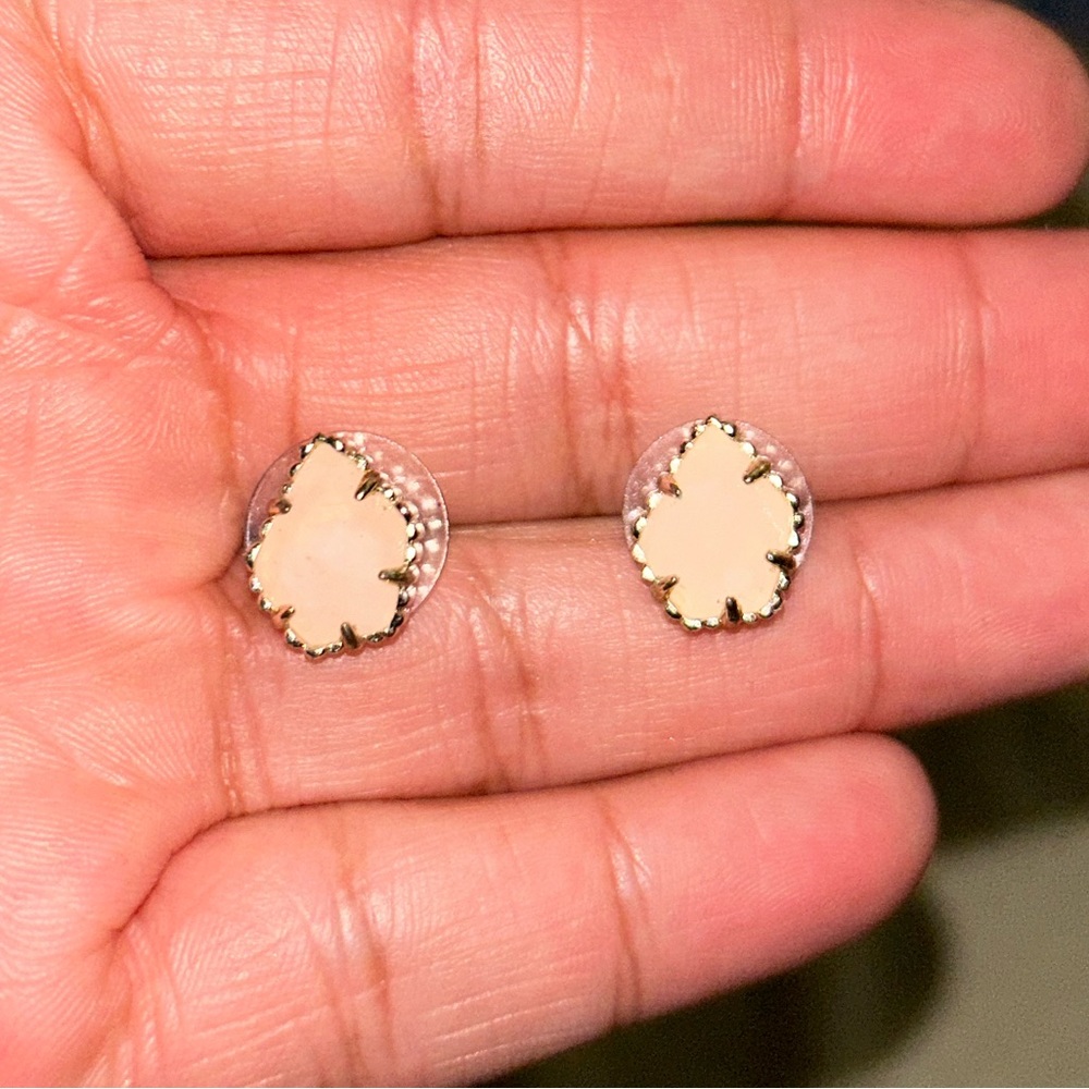 Kendra Scott Tessa Rose Quartz Stud Earrings